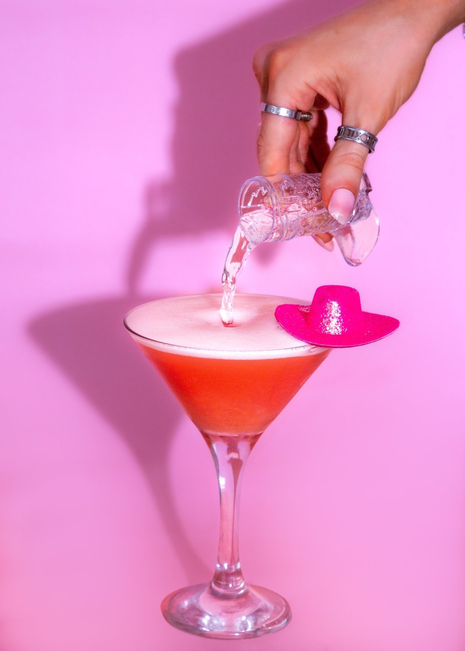 Cocktail being poured