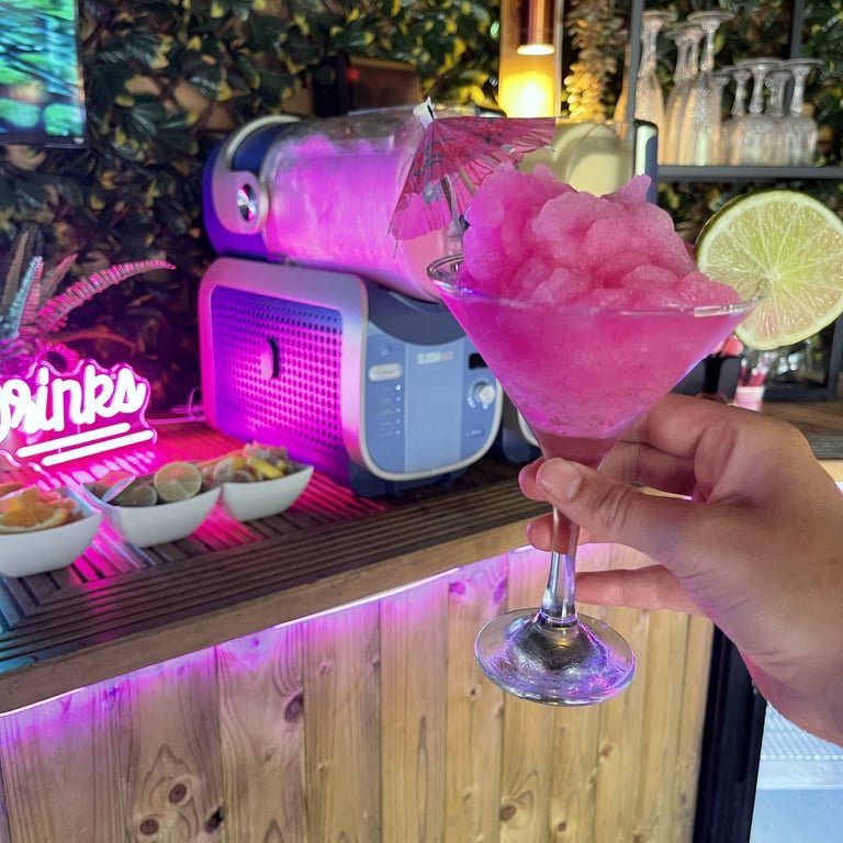 Self-serve slushie cocktail bar